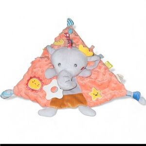 Appease Baby Lovey Security Blanket Elephant Comforter Soother Minky Dots Knotts